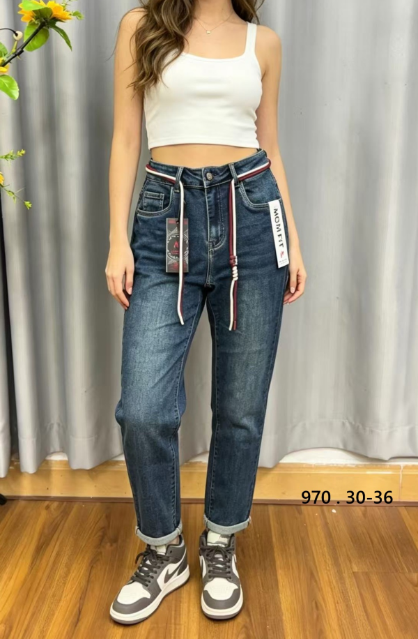 Spodnie damskie jeansy Roz 30-36, 1 Kolor Paczka 10 szt